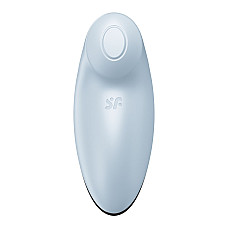 Вибростимулятор-пульсатор Satisfyer Tap & Climax 2 Blue, эффект постукивания пальцем