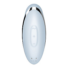 Вибростимулятор-пульсатор Satisfyer Tap & Climax 2 Blue, эффект постукивания пальцем
