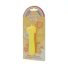 Вібратор-єдиноріжка Unihorn USB Bullet - Bean Blossom, віброкуля, USB-зарядка