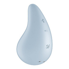 Вибратор для наружной стимуляции Satisfyer Dew Drop Blue, 2 мотора, 12 режимов, мягкий корпус