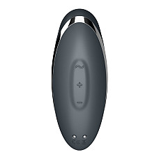 Вибростимулятор-пульсатор Satisfyer Tap & Climax 2 Grey, эффект постукивания пальцем