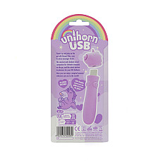 Вібратор-єдиноріжка Unihorn USB Bullet - Karma Lilac, віброкуля, USB-зарядка