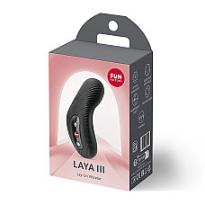 Накладний вібратор Fun Factory LAYA III Black, ефект постукування пальцем