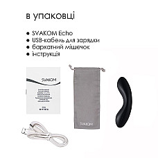 Кліторальний вібратор Svakom Echo Black