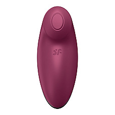 Вибростимулятор-пульсатор Satisfyer Tap & Climax 2 Red, эффект постукивания пальцем