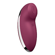 Вибростимулятор-пульсатор Satisfyer Tap & Climax 2 Red, эффект постукивания пальцем