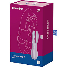 Клиторальный вибратор Satisfyer Threesome 2 Violet, 3 гибких пальчика, 3 мотора