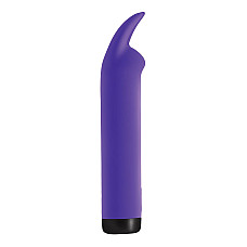 Вибратор S Pleasures Bullets Amethyst, фиолетовый, с двумя отростками, 10 режимов, диаметр 2,8 см