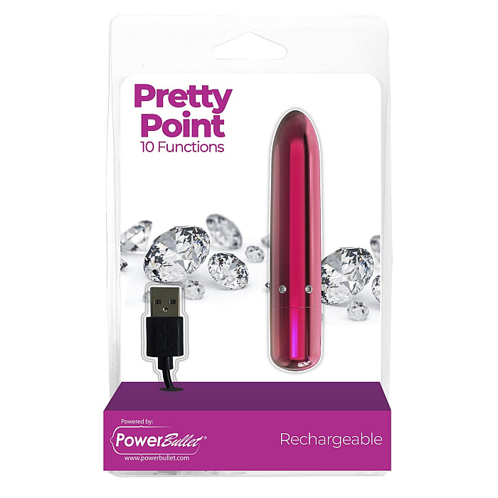 Віброкуля PowerBullet - Pretty Point Rechargeable Bullet Pink