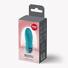 Вібратор Fun Factory Bijou Aquamarine, 12 режимів вібрації, перезаряджуваний