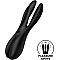 Клиторальный вибратор Satisfyer Threesome 2 Black, 3 гибких пальчика, 3 мотора