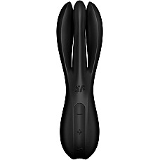Клиторальный вибратор Satisfyer Threesome 2 Black, 3 гибких пальчика, 3 мотора