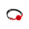 Класичний кляп з силіконовою кулькою Fetish Tentation Silicone Gag Ball Red