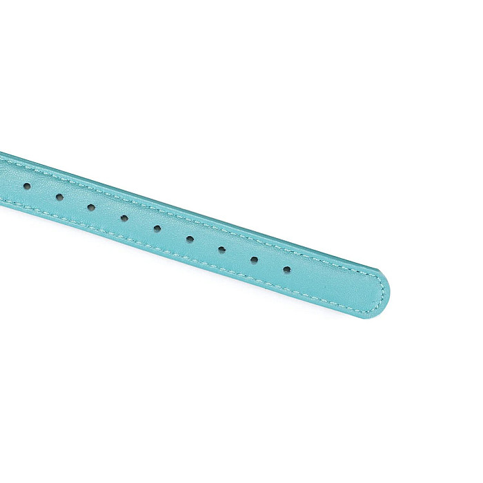 Кляп Liebe Seele Blue Lamb Leather Ball Gag with Velvet Lining