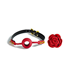 Роскошный кляп в виде розы Zalo - Rose Ball Gag, двойное использование