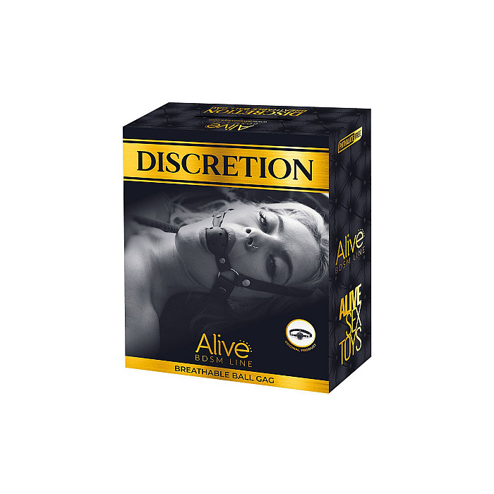 Воздухопроницаемый кляп Alive Discretion Black