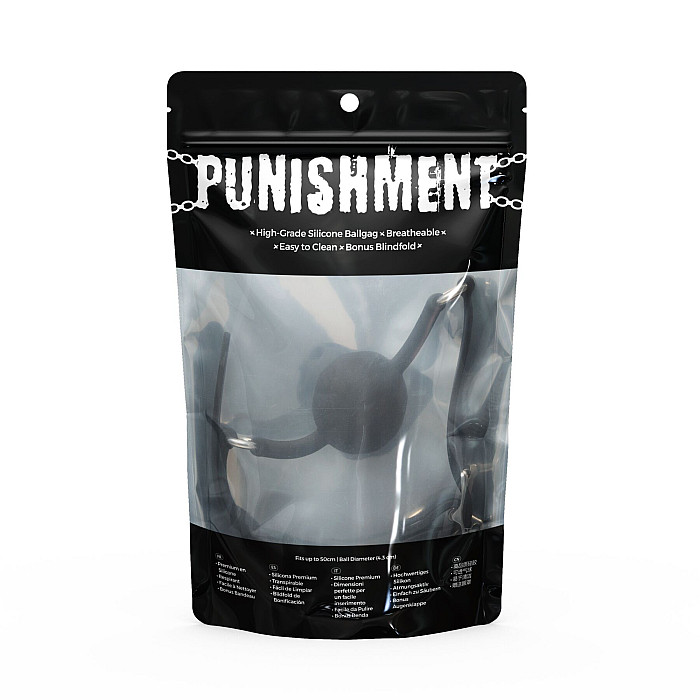 Кляп Punishment - Silicone Ball Gag – Black