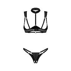 Комплект Obsessive Roccele 2-pcs crotchless set L/XL