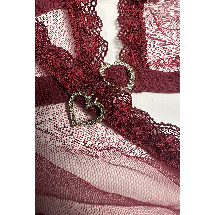 Комплект Passion BELISSANA SET burgundy XL