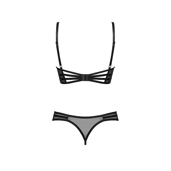 Комплект Obsessive Roxelia 2-pcs crotchless set M/L