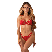 Комплект Obsessive Matildea 2-pcs crotchless set L/XL