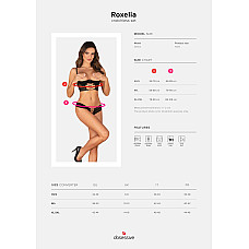 Комплект Obsessive Roxelia 2-pcs crotchless set XL/2XL