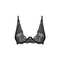 Бюстгальтер Obsessive Nutris bra, M/L, кружево, мягкие чашки, косточки под грудью