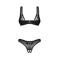 Комплект Obsessive Deina More 2-pcs crotchless set L/XL