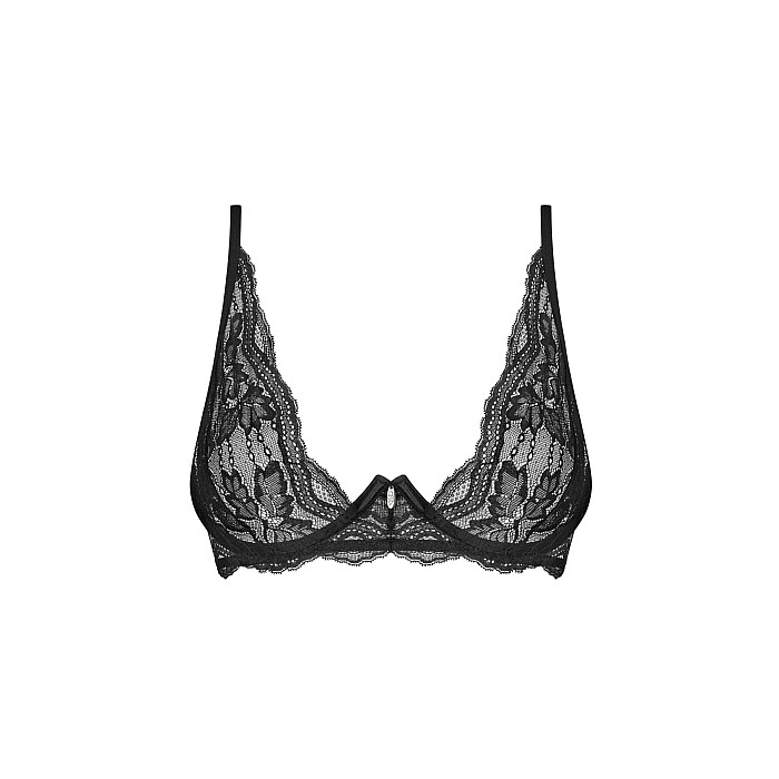 Бюстгальтер Obsessive Nutris bra, XL/2XL, кружево, мягкие чашки, косточки под грудью