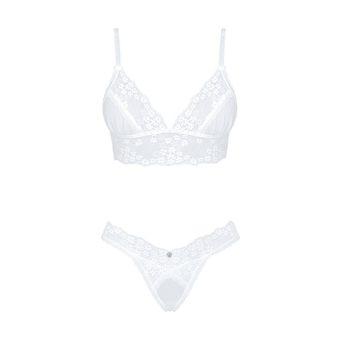 Эротический комплект Obsessive Heavenlly 2-pcs set XS/S, бюстгальтер и танга
