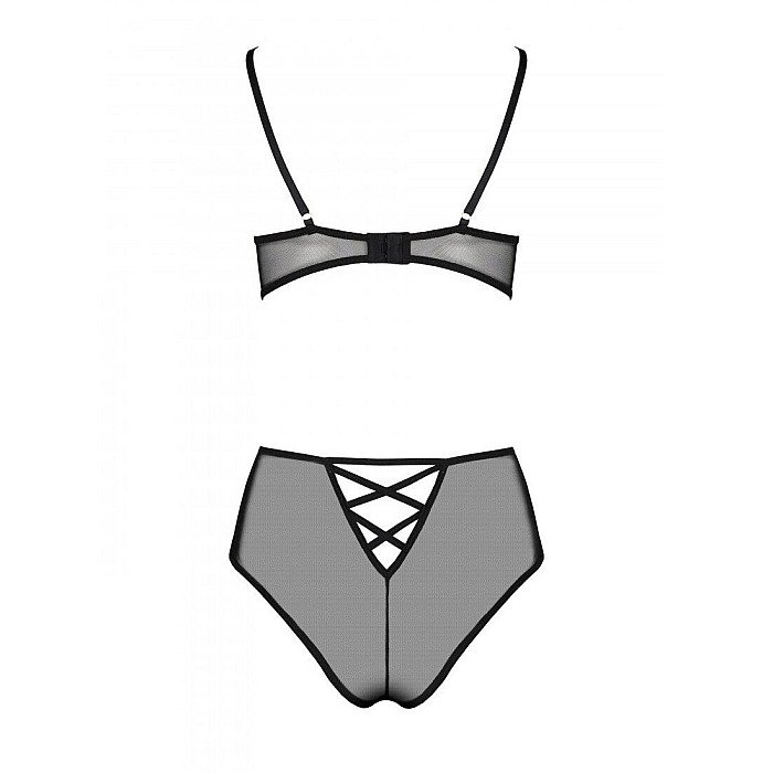 Еротичний комплект з малюнком Passion LOVELIA BIKINI XXL/XXXL, black