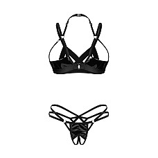 Комплект Obsessive Keira Lise 2-pcs crotchless set S/M