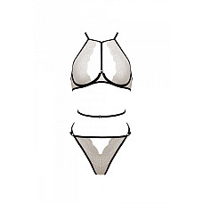 Комплект белья Passion CHIKA SET, XXL/XXXL, cream, топ, трусики