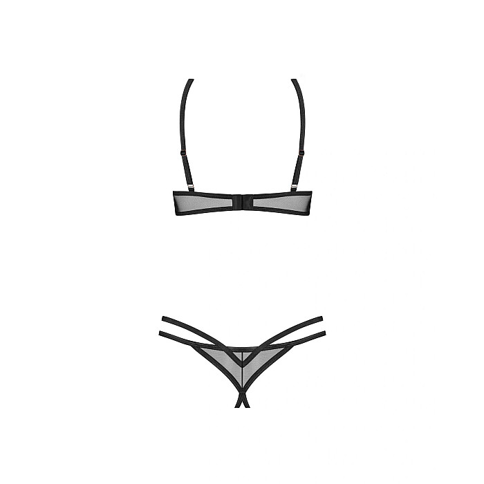 Комплект Obsessive Euridia 2-pcs crotchless set M/L