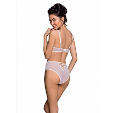 Эротический комплект с рисунком Passion LOVELIA BIKINI S/M, white