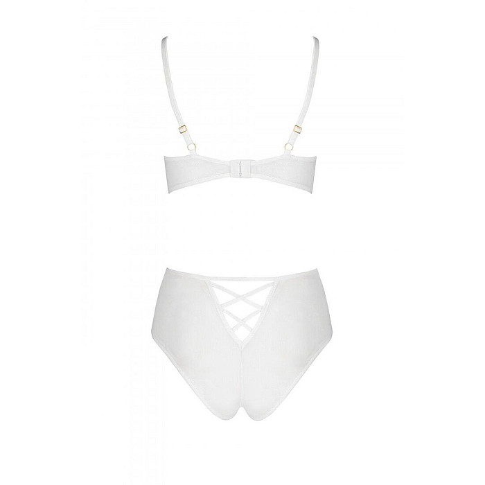 Эротический комплект с рисунком Passion LOVELIA BIKINI S/M, white