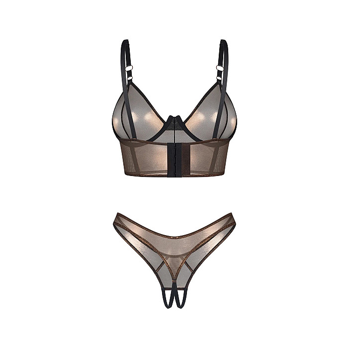 Комплект Obsessive Soranna top & crotchless thong S/M
