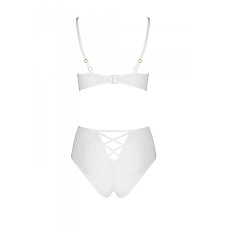 Эротический комплект с рисунком Passion LOVELIA BIKINI XXL/XXXL, white
