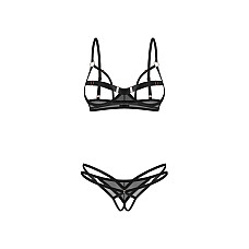 Комплект Obsessive Euridia 2-pcs crotchless set XL/2XL