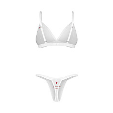 Комплект Obsessive Weddya Bride 3-pcs set S/M