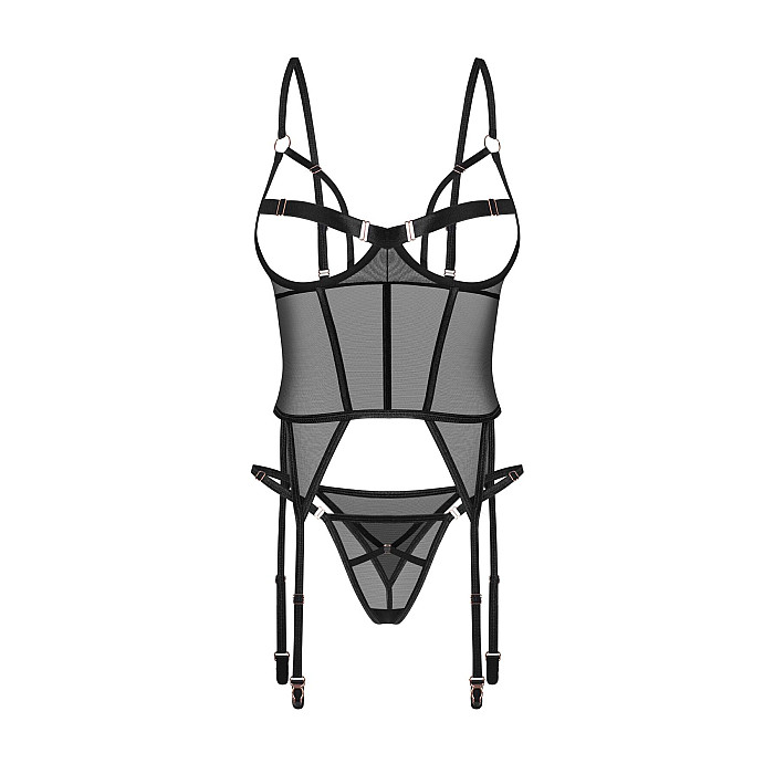 Корсет Obsessive Euridia corset & tanga XS/S