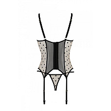 Корсет Passion MARINA CORSET, L/XL, beige, с открытыми чашками