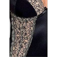 Корсет с пажами MONTANA CORSET black L/XL — Passion Exclusive, трусики