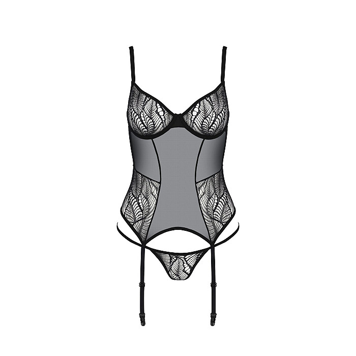 Корсет Passion LEAFA CORSET black S/M - ECO Passion