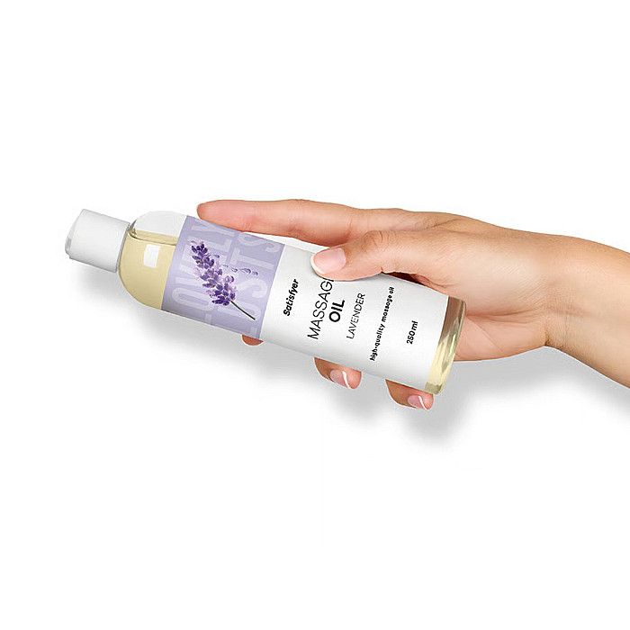 Розпродаж!!! Масажна олія Satisfyer Massage Oil Lavender 250 мл (термін 30.04.2027)