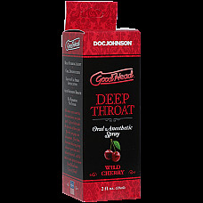 Спрей для мінету Doc Johnson GoodHead DeepThroat Spray - Cherry 59 мл (м'яте паковання!!!)
