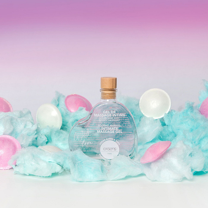 Розпродаж!!! Масажний гель EXSENS With Love Cotton Candy 50 мл (термін 04.2027)