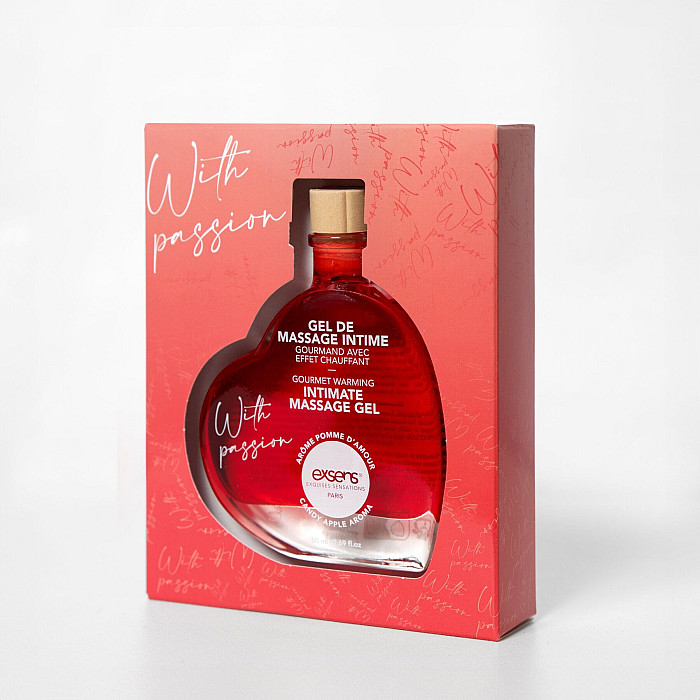 Розпродаж!!! Масажний гель EXSENS With Passion Candy Apple 50 мл (термін 04.2027)