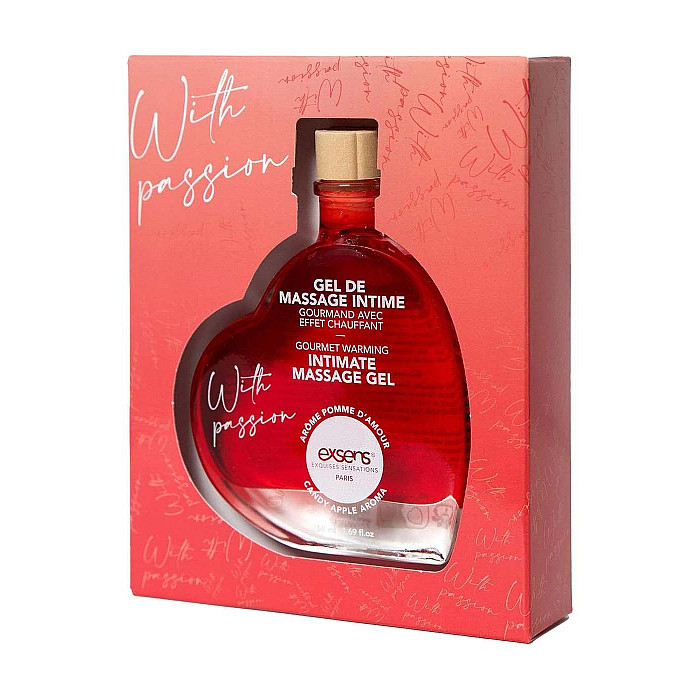 Розпродаж!!! Масажний гель EXSENS With Passion Candy Apple 50 мл (термін 04.2027)