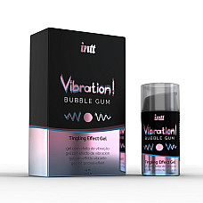 Жидкий вибратор Intt Vibration Bubble Gum (15 мл) (без упаковки!!!)